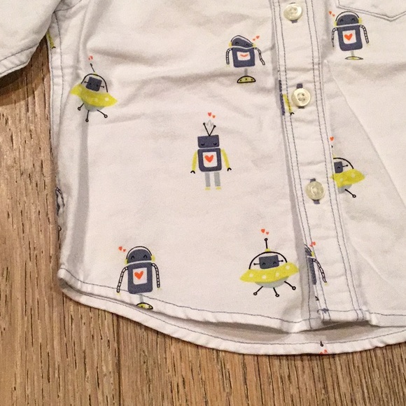Baby GAP Robot Dress Shirt | Size 6-12 months - Picture 3 of 5